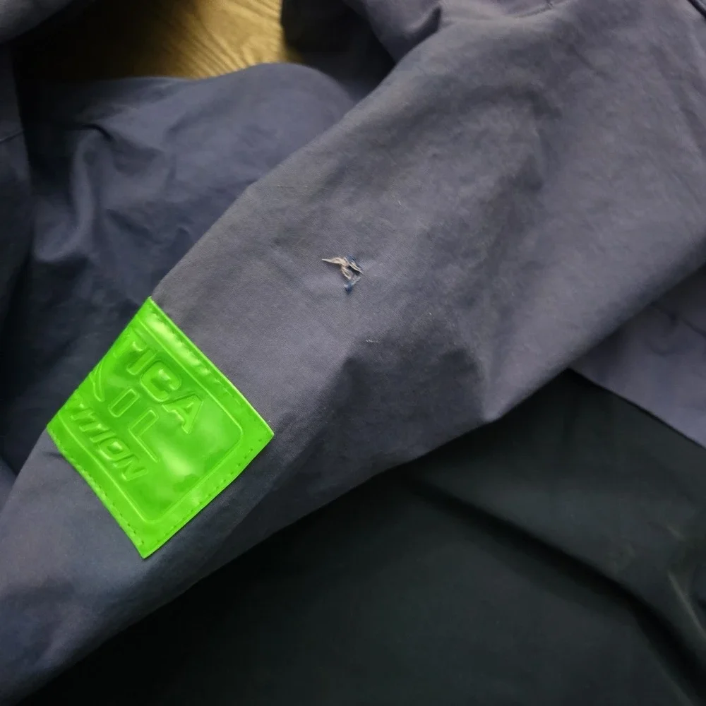 Vintage Nautica Competition XXL Jacket Blue Colorblock 90s Sailing Ski Snow